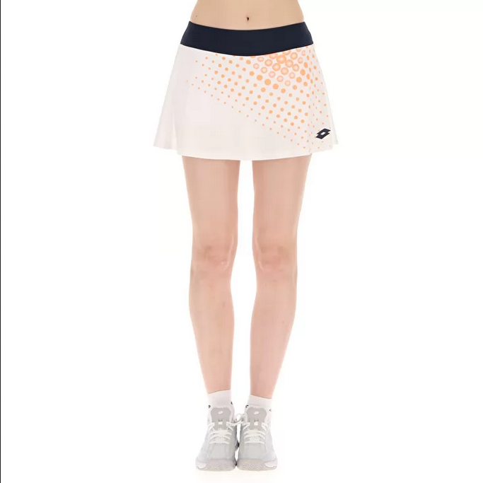 Lotto Gonna da tennis o per padel W IV Skirt 1 217352 2F8 bright white-orange