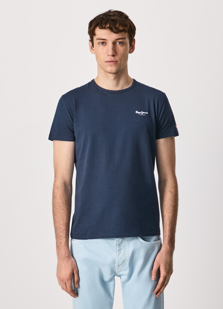 Pepe Jeans short sleeve t-shirt Original Basic T-shirt PM508212 595 navy