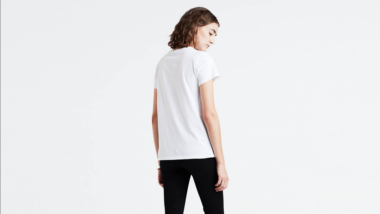 Levi's short sleeve t-shirt The Perfect 173690453 white-gold