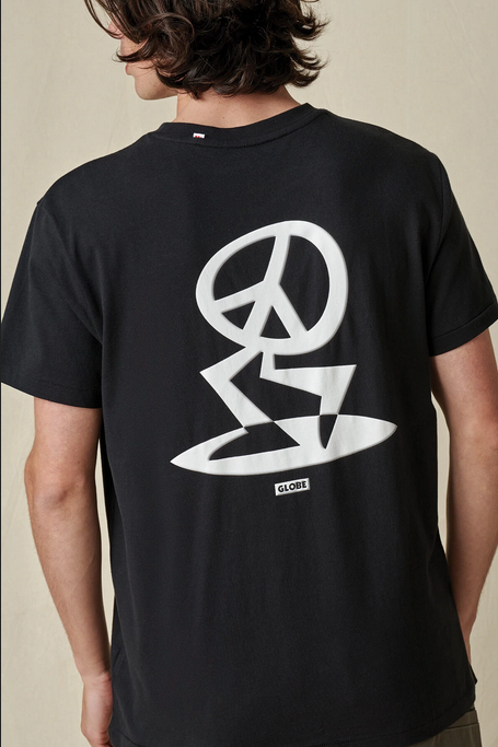 Globe short sleeve t-shirt Peace Men Tee GB02241001 BLK black
