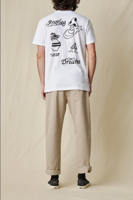 Globe Bootleg Dreams Tee SS short sleeve t-shirt GB02241004 WHT white