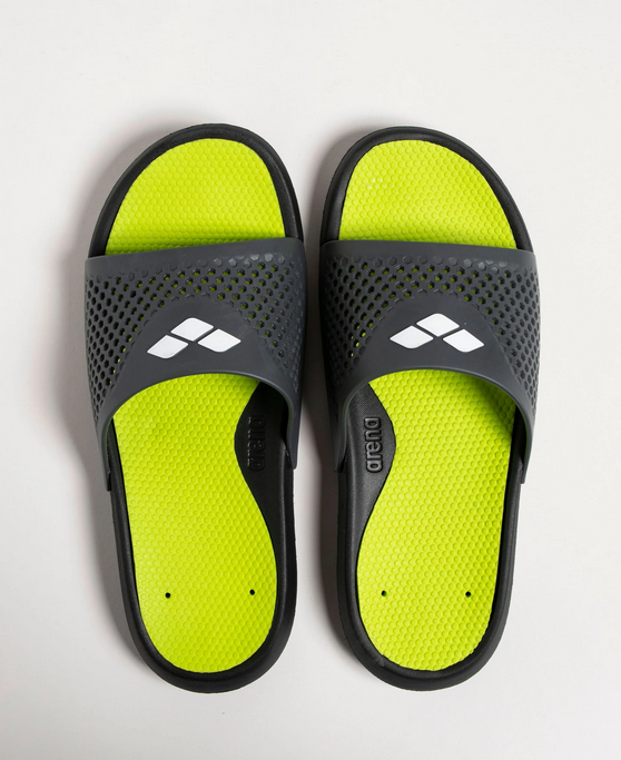 Arena Bruno swimming pool slipper 004372 101 black-lime-grey