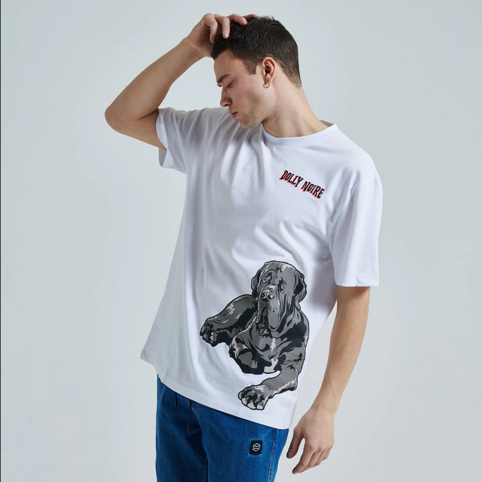 Dolly Noire Neapolitan Mastiff Tee ts096-ta-02 white