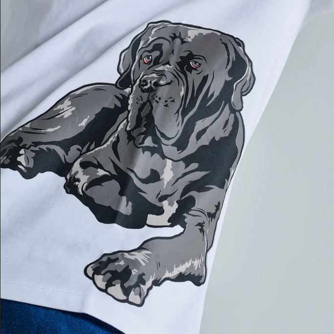 Dolly Noire Neapolitan Mastiff Tee ts096-ta-02 white