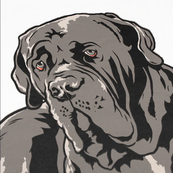 Dolly Noire Neapolitan Mastiff Tee ts096-ta-02 white