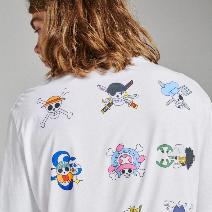 Dolly Noire Short sleeve t-shirt Mugiwara Tee ts135-ta-01 white