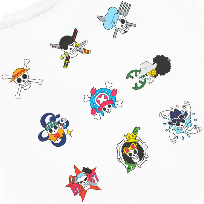 Dolly Noire Short sleeve t-shirt Mugiwara Tee ts135-ta-01 white