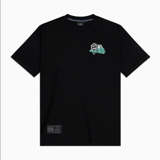 Dolly Noire Short sleeve T-shirt Tre Ruote Tee ts110-ta-01 black