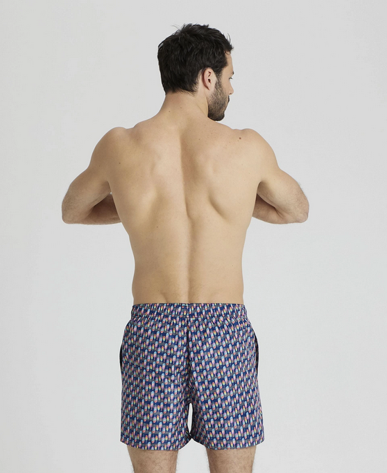 Arena Multi-print men's swimsuit 005253 550 asphalt multi