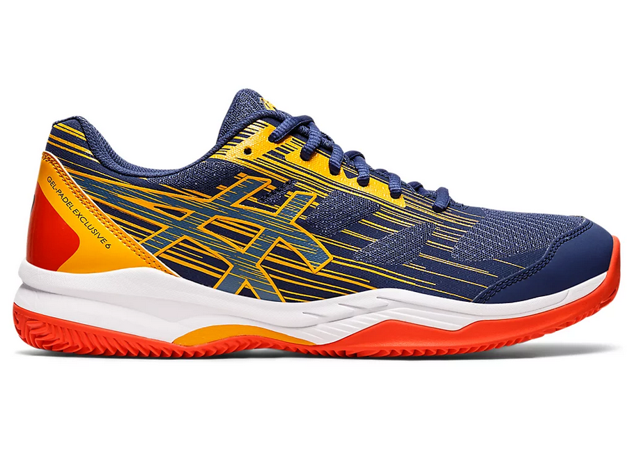 Asics men's padel shoe Gel Exclusive 6 1041A200 400 blue-amber
