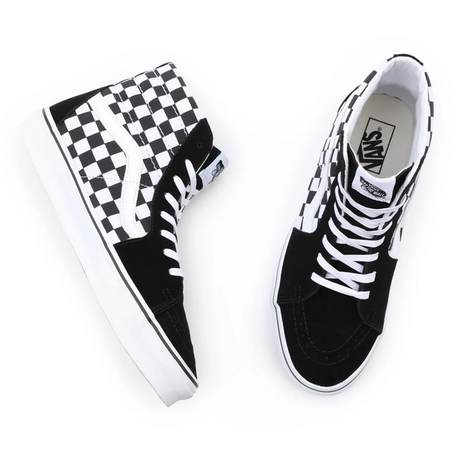 Vans high sneaker shoe for men and women SK8-HI VN0A32QGHRK1 black white squares