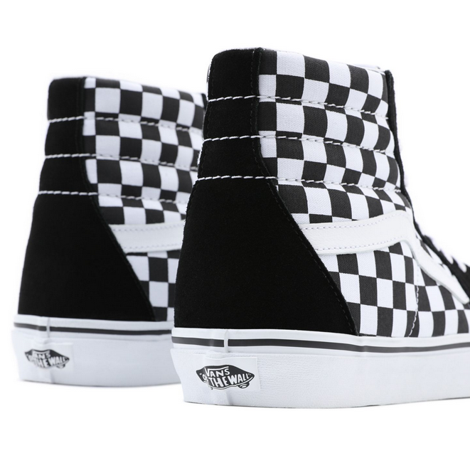 Vans high sneaker shoe for men and women SK8-HI VN0A32QGHRK1 black white squares
