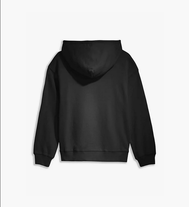 Levi's oversized women's minilogo sweatshirt with hood 246930002 caviar black