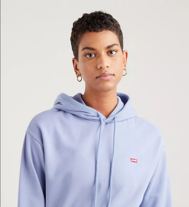 Levi's Oversized women's minilogo sweatshirt with hood 246930033 country blue