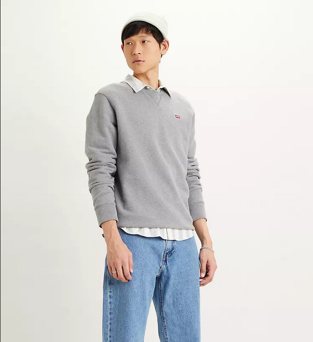 Levi's men's crewneck sweatshirt 359090002 grey