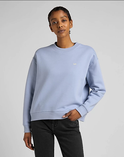 Lee Women's crewneck sweatshirt L53LLJ66 parry blue