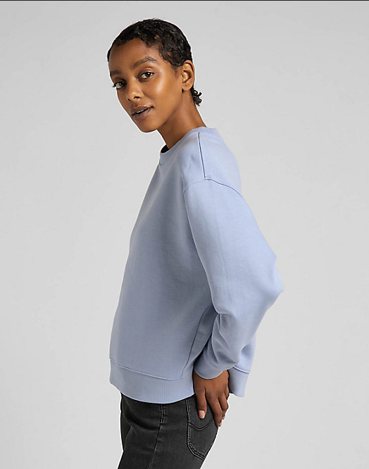 Lee Women's crewneck sweatshirt L53LLJ66 parry blue