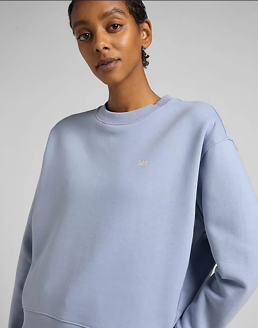 Lee Women's crewneck sweatshirt L53LLJ66 parry blue