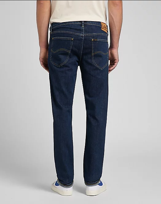 Lee Pantalone Jeans Uomo Daren Zip Fly Low Stretch L707PXXD deep dark stone