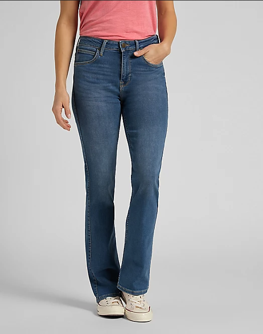 Lee Jeans Breese Boot Worn Martha Women's flared trousers 4500276601 L31TQDTO blue