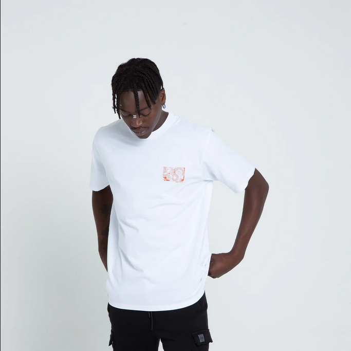 Dolly Noire short sleeve t-shirt
Kunyoshi Red Blue Tee TS170-TA-02 white