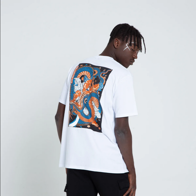 Dolly Noire short sleeve t-shirt
Kunyoshi Red Blue Tee TS170-TA-02 white