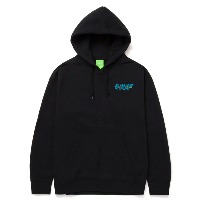 HUF Enforcer Full Zip Hoodie PF00522 Black