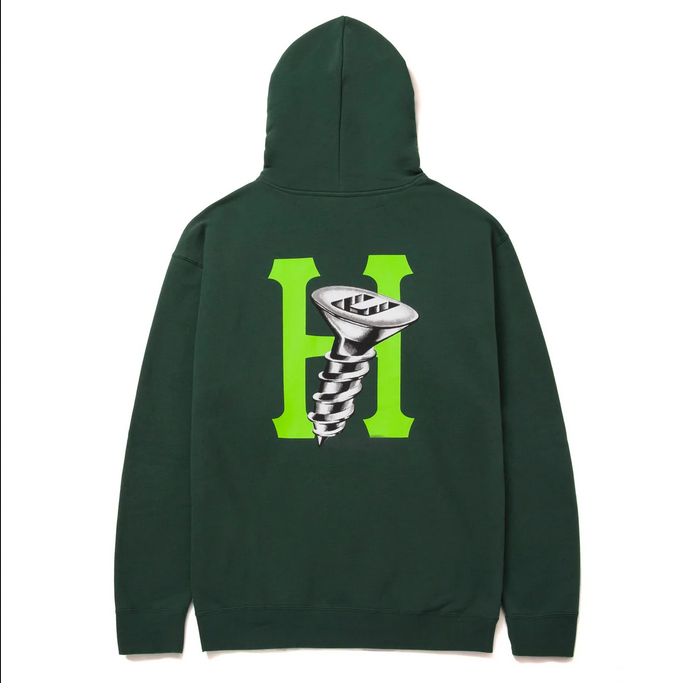 HUF Hardware Hoodie PF00523 FOGRN forest green