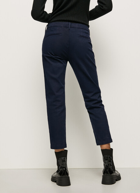 Pepe Jeans Pantalone Chino da donna elasticizzato Maura PL211547YF7R 594 rosso arancio