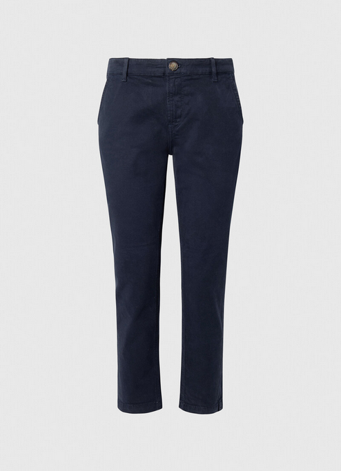Pepe Jeans Pantalone Chino da donna elasticizzato Maura PL211547YF7R 594 rosso arancio