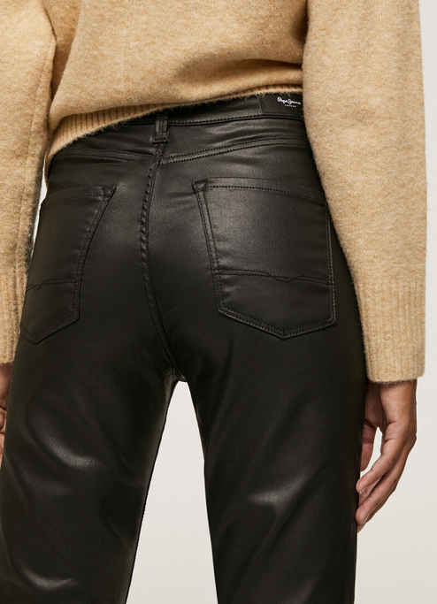 Pepe Jeans Pantalone Jeans Cerato nero Dion Flare a vita alta e largo PL204156XB0 denim black