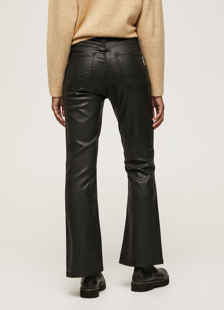 Pepe Jeans Pantalone Jeans Cerato nero Dion Flare a vita alta e largo PL204156XB0 denim black
