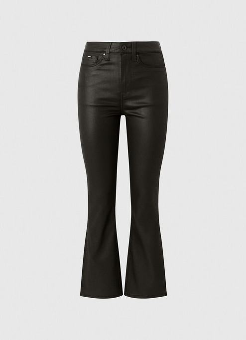 Pepe Jeans Pantalone Jeans Cerato nero Dion Flare a vita alta e largo PL204156XB0 denim black