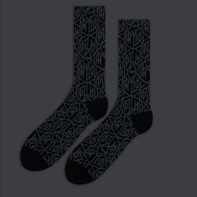 Dolly Noire calza da adulti Monogram DLYNR sk451-ka-01 nero - taglia unica