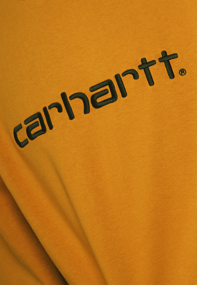 Carhartt men's crewneck sweatshirt 1030229 10E ochre-dark navy