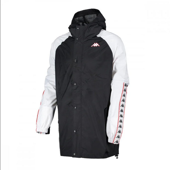 Kappa giubbino antivento con cappuccio Clack 3031D30 900 nero