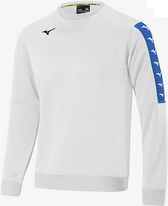 Mizuno maglietta da uomo Sweat Team Nara 32FC9A03 01 bianco
