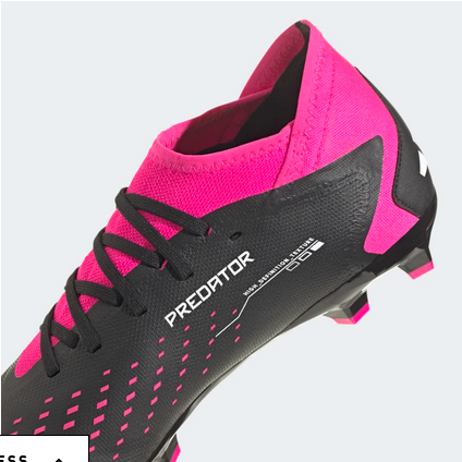 Adidas men's football boot Predator Accuracy.3 FG GW4589 black white pink