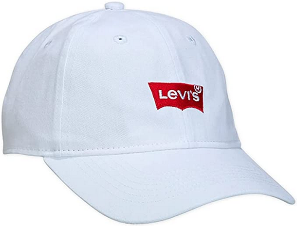 Levi's Kids Cappello con visiera da ragazzo Batwing Logo 9A8329-001 white