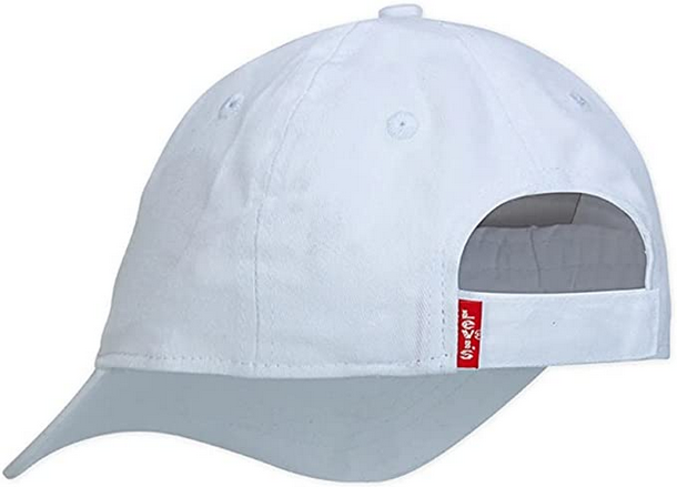 Levi's Kids Cappello con visiera da ragazzo Batwing Logo 9A8329-001 white