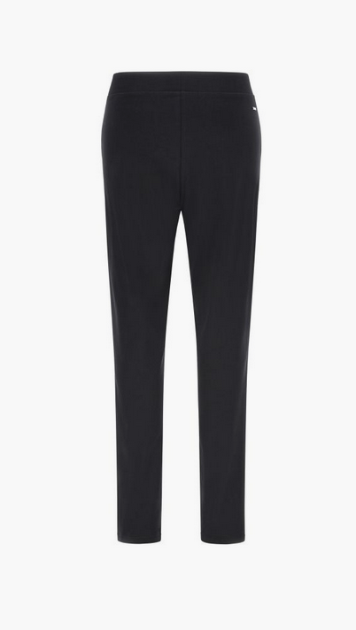 Freddy Pantaloni in jersey stretch con finta zip e fondo dritto S3WSLP12 N nero