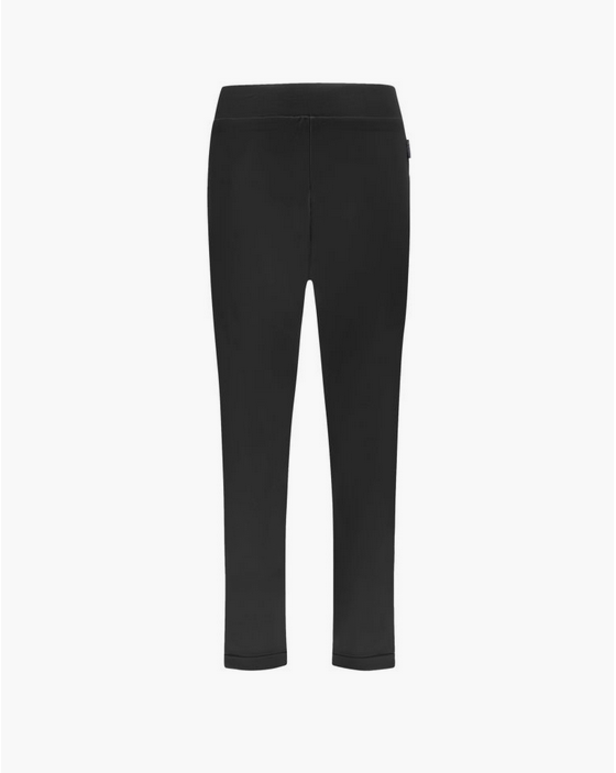 Freddy 7/8 sports trousers in modal straight leg with cuff S3WCXP1 N black