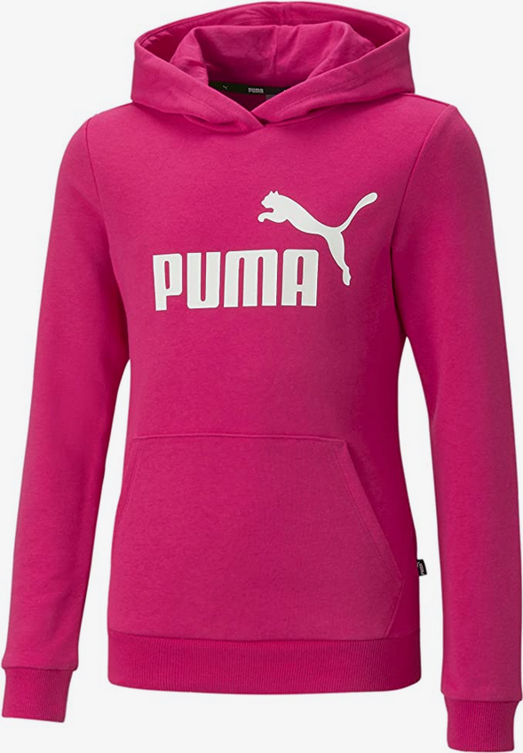 Puma Felpa da bambina con cappuccio e Logo Ess TR G 587030-64 orchidea