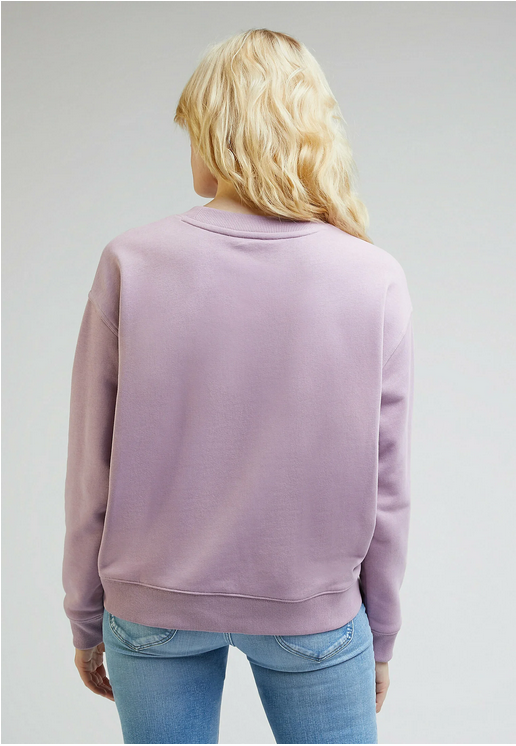 Lee Girls' brushed sweatshirt Crew SWS L53LSRA39 plum