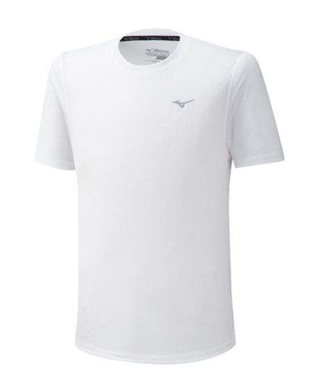 Mizuno Men's short sleeve t-shirt in Impulse Tee technical fabric J2GA7519 01 white