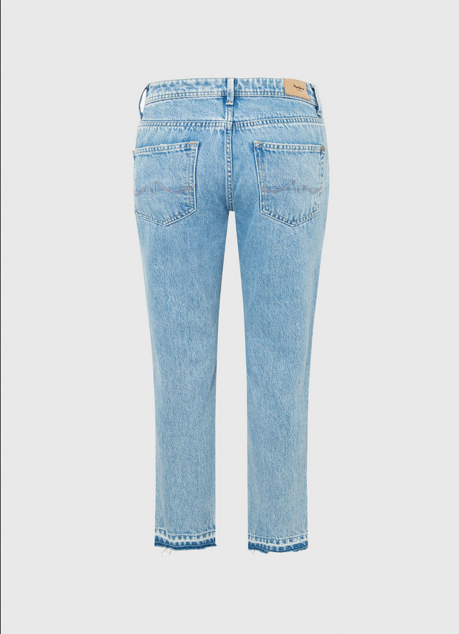 Pepe Jeans women's denim trousers Violet Mom Carrot high-waisted fit PL204176PD4R light blue