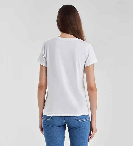 Levi's short sleeve T-shirt with The Perfect Tee logo Classic 17369-2033 dark floral fill bright white