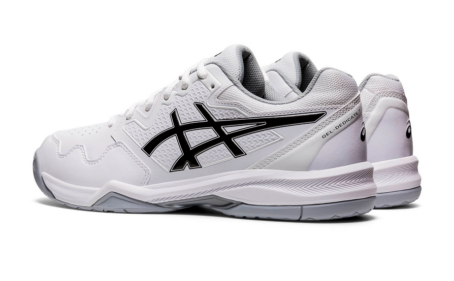 Asics Scarpa da tennis da uomo Gel Dedicate 7 1041A223-100 bianco-nero