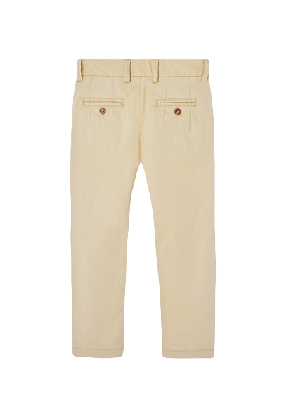 Boboli children's and boy's trousers in elastic satin 736365-7389 camel