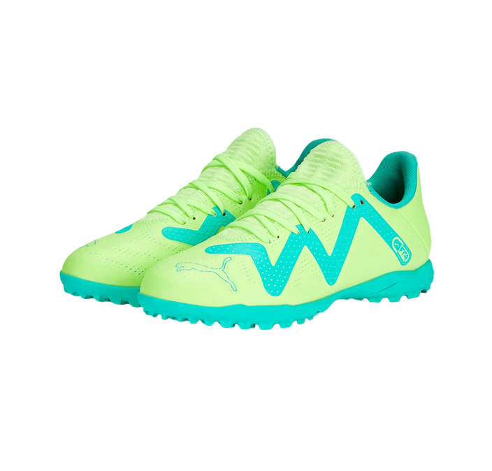 Puma scarpa da calcetto da ragazzo Future Play TT 107202 03 giallo-nero-menta